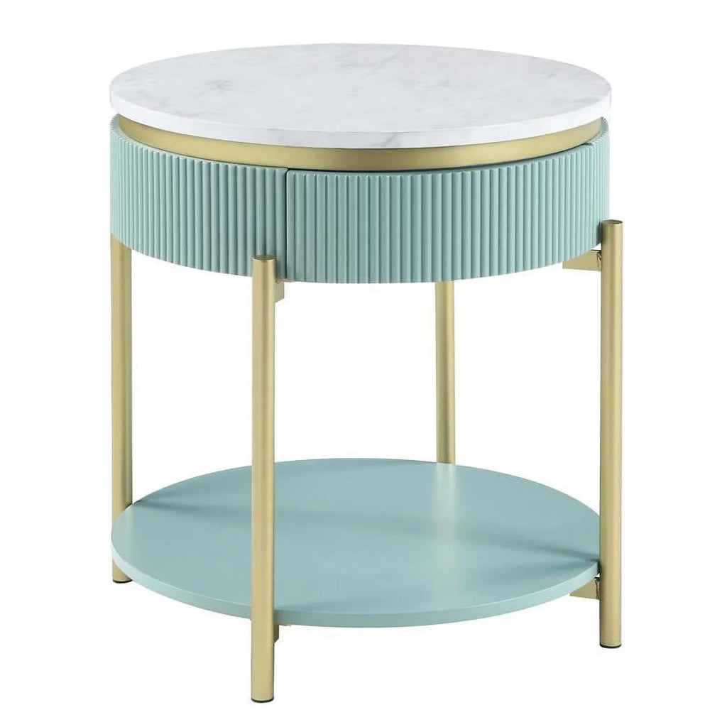 Contemporary Wood 1-Drawer End Table H163