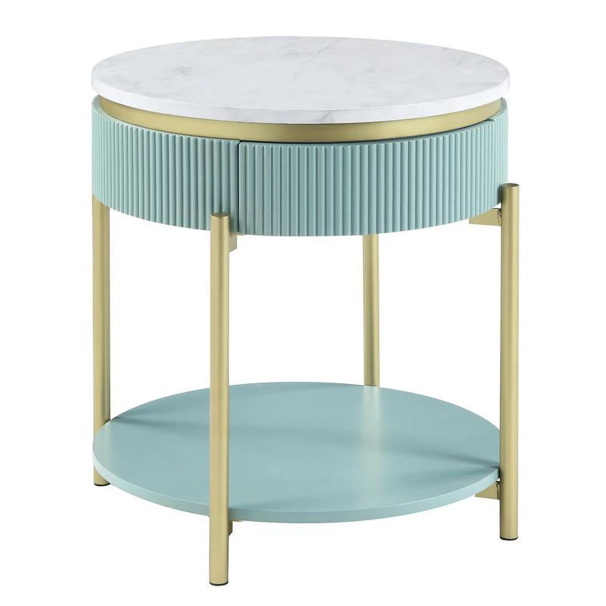Contemporary Wood 1-Drawer End Table H163