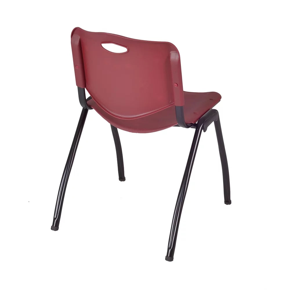 36" Square Breakroom Table & 4 Stack Chairs C6279