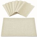 Red Set of 8 Polyester Placemats B30624