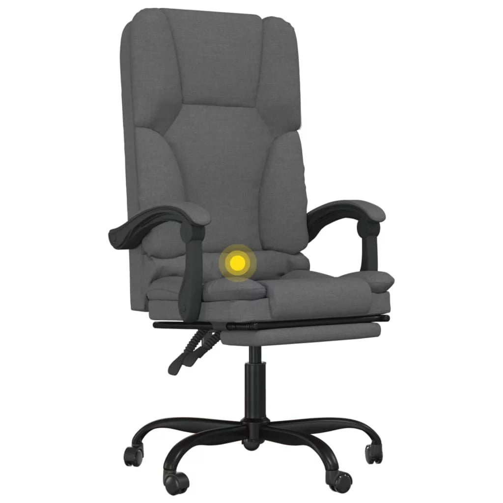 Dark Gray Fabric Reclining Office Chair B37999