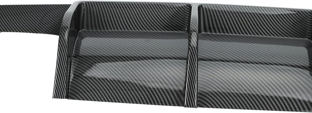 3PCS Rear Bumper Diffuser Carbon Fiber Style F786