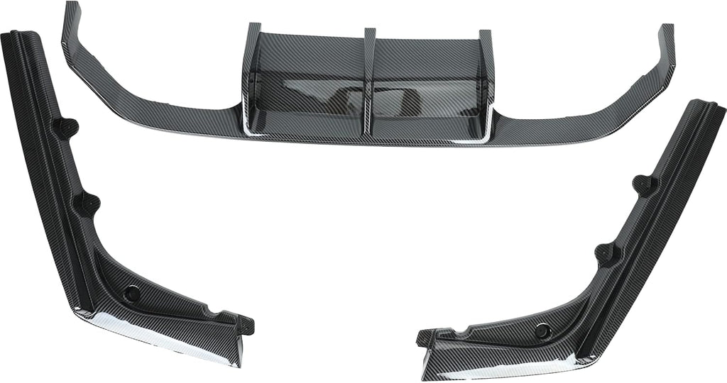 3PCS Rear Bumper Diffuser Carbon Fiber Style F786