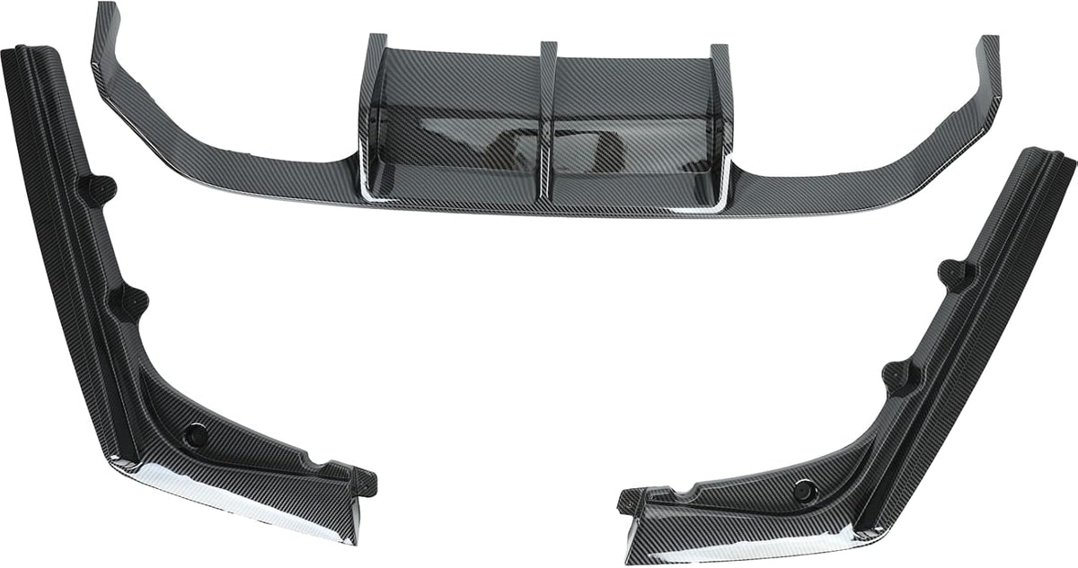3PCS Rear Bumper Diffuser Carbon Fiber Style F786