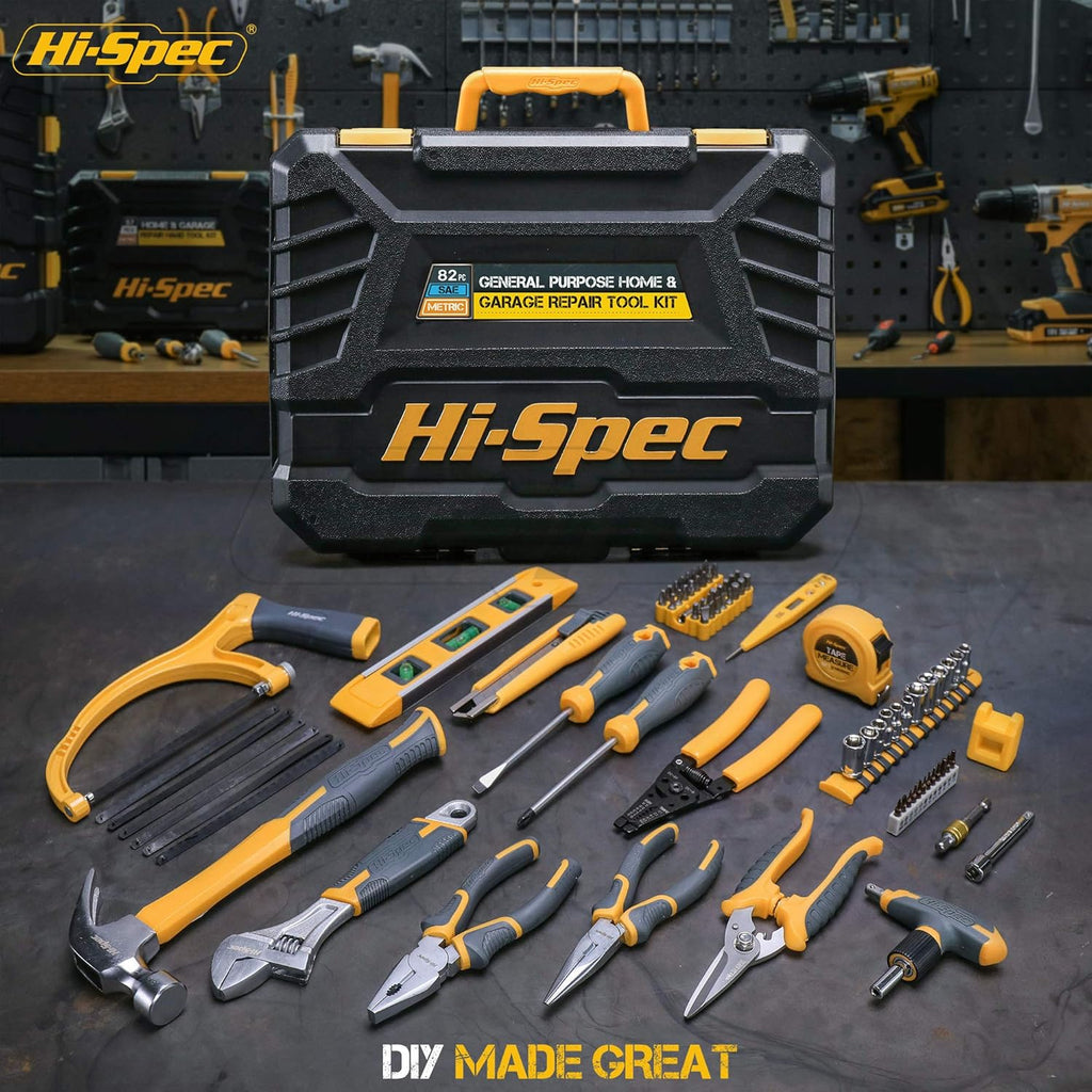 82 Piece Home & Garage Tool Kit Set G948