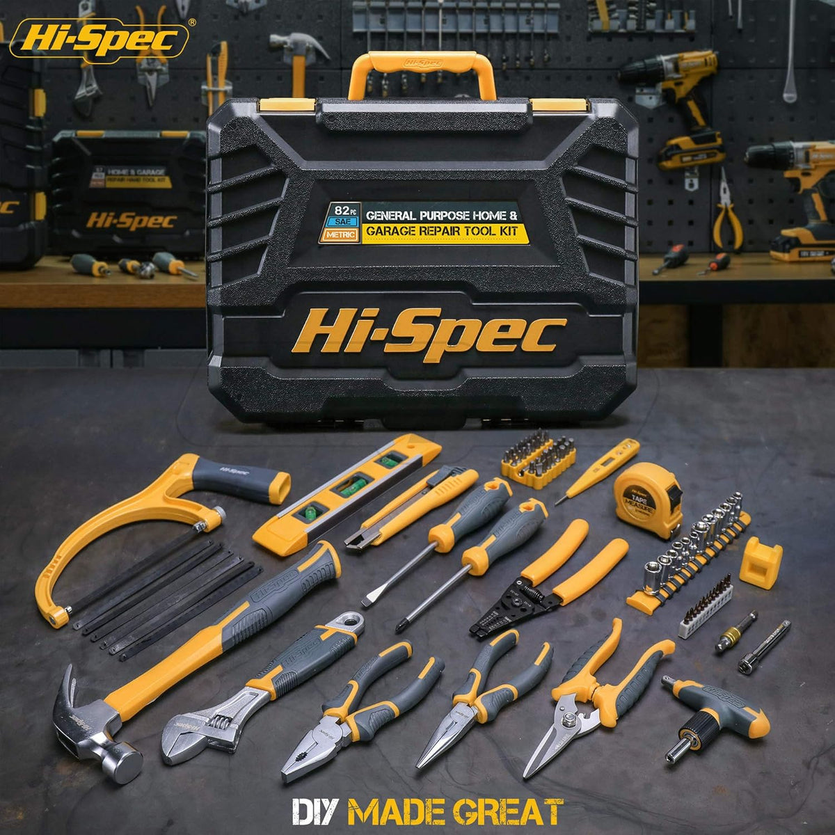 82 Piece Home & Garage Tool Kit Set G948