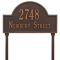 Arch Marker - Standard Lawn - Two Line in Oil Rubbed Bronze I60114