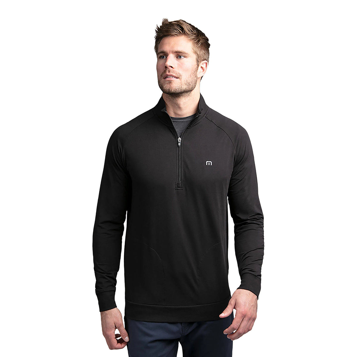 1/2 Zip Pullover Black Medium N81183