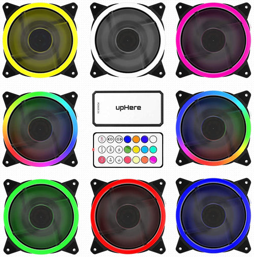 120mm RGB Computer Cooling PC Case Fan 3-Pack Black N3196