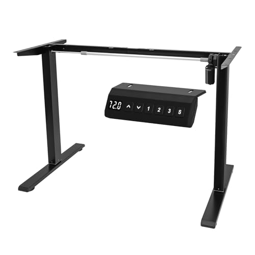Black Height Adjustable Electric Standing Desk Frame F982