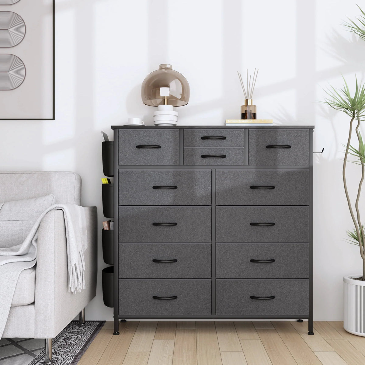 12 Drawer Fabric Dresser N251