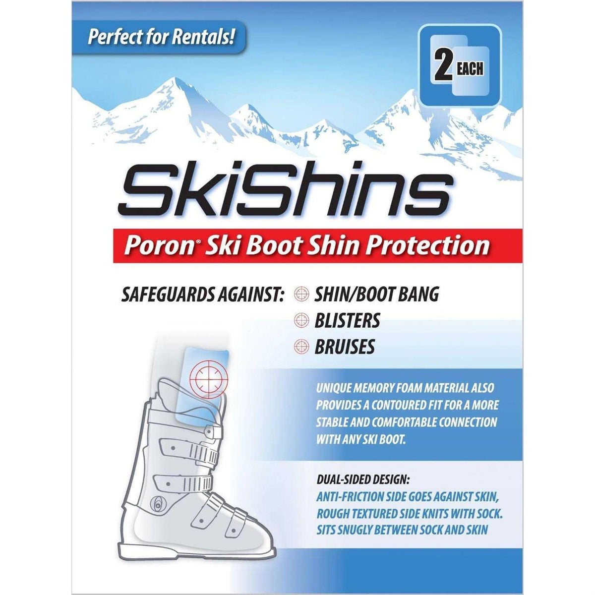 Poron Skiing Shin Guards C54160