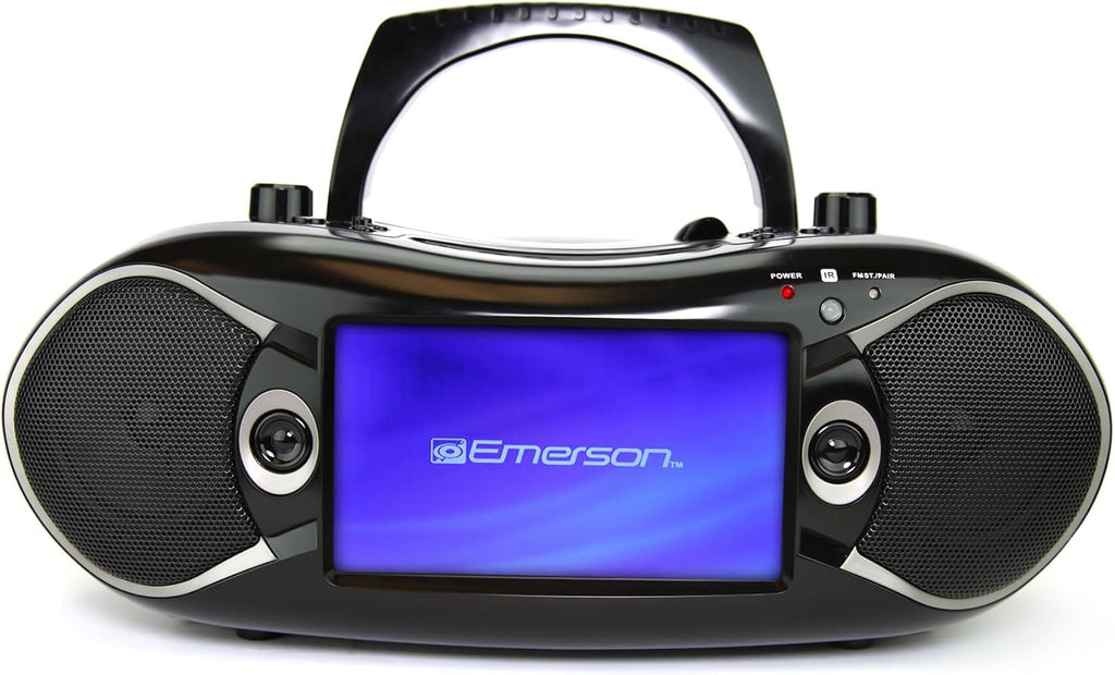 Black 7" Bluetooth DVD Boombox with AM/FM Radio M295