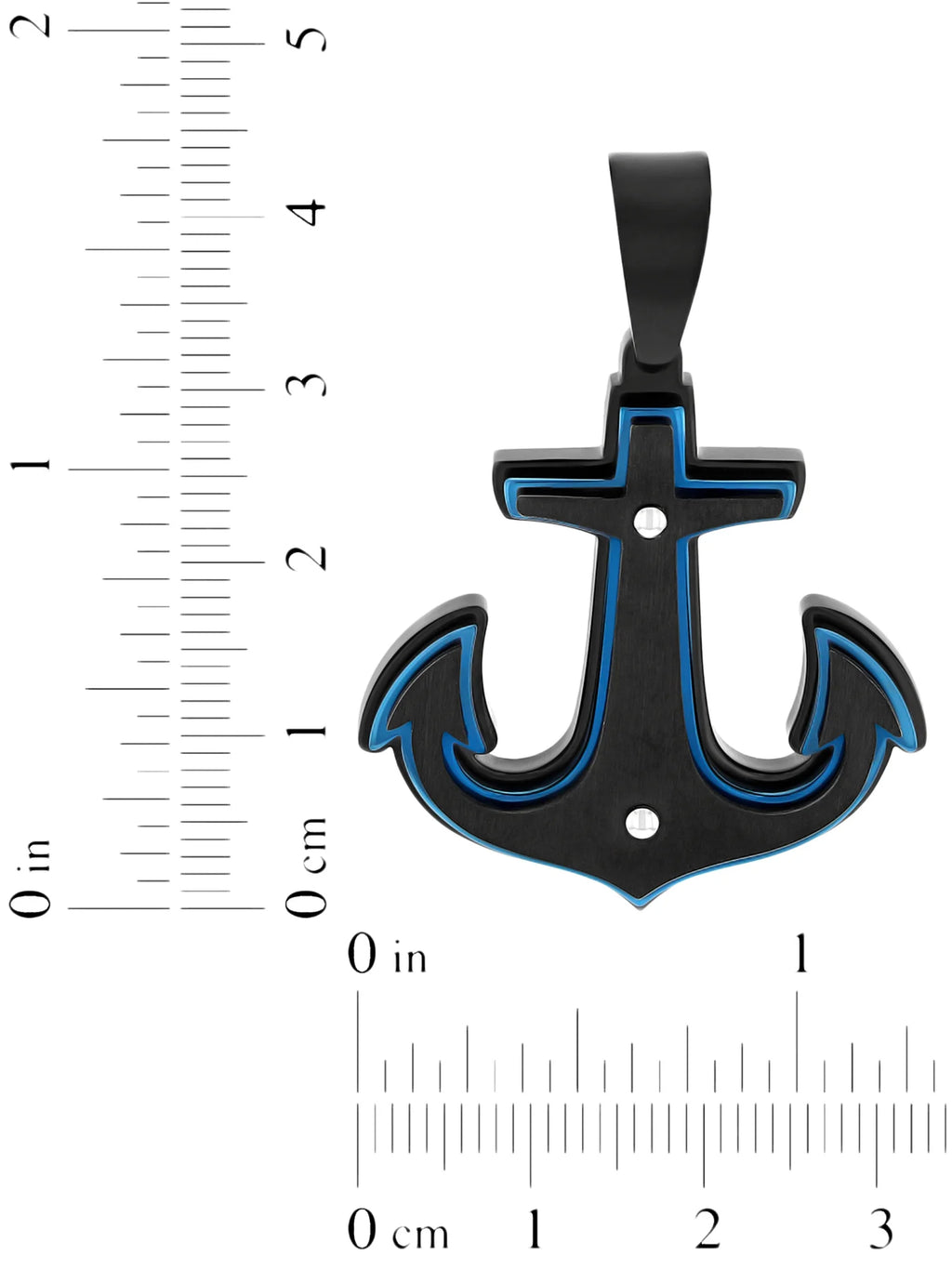 Men's Stainless Steel Anchor Pendant Necklace F2209