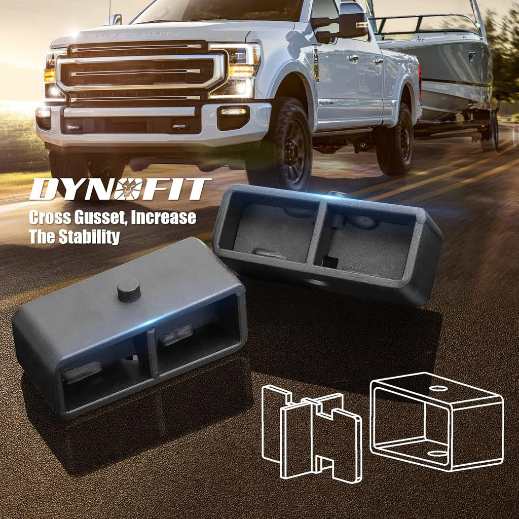 2 Inch Rear Lift Kit with Blocks and U-bolts Set I983838
