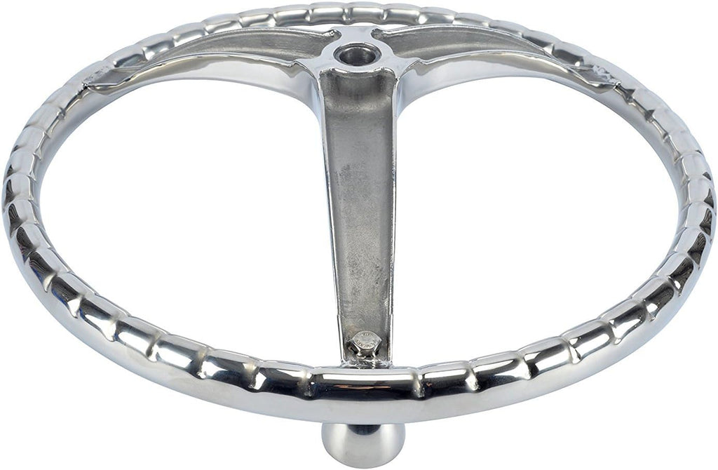 Stainless Steel Boat Steering Wheel 3 Spoke 13-1/2 Dia E37725