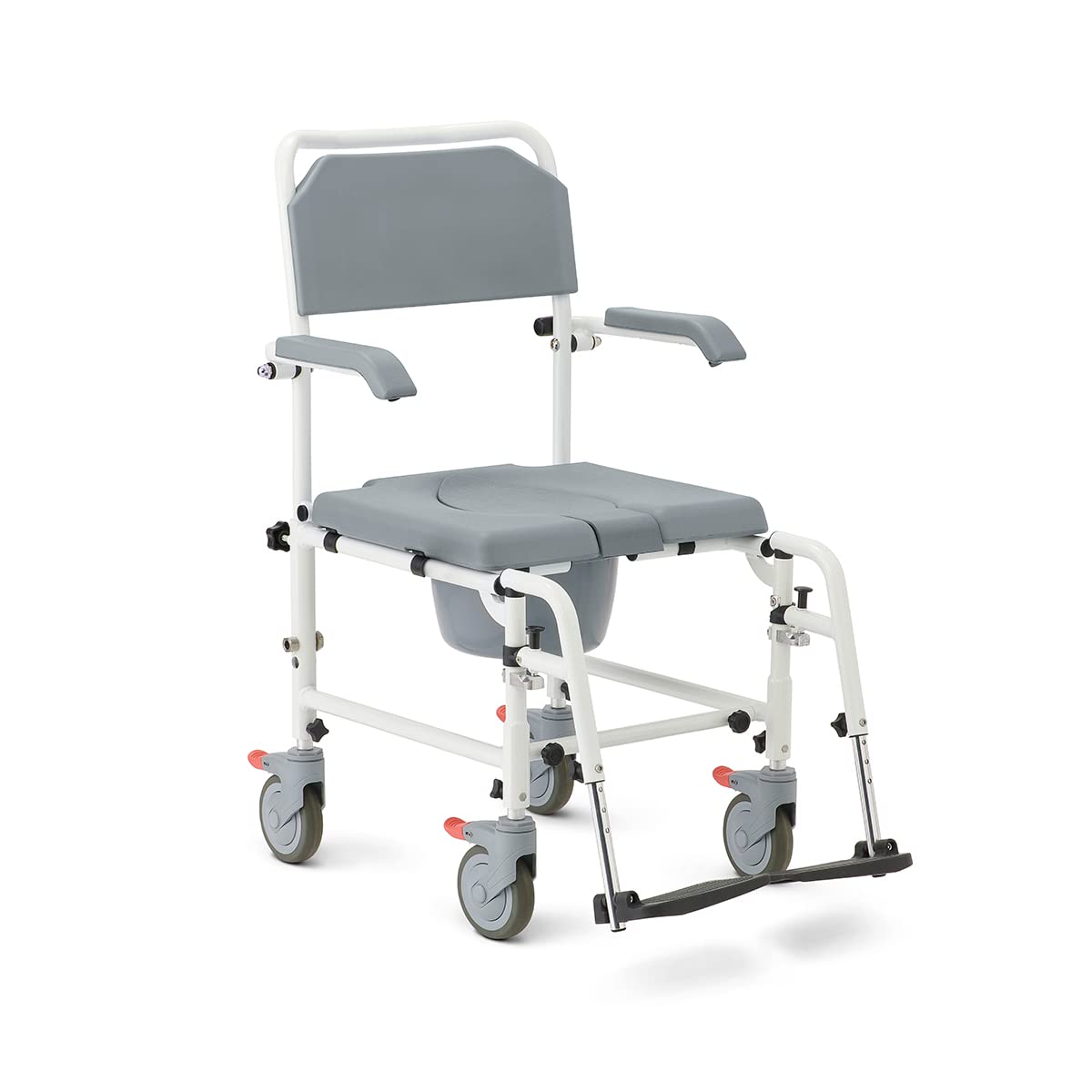 Aluminum Shower Commode Transport Chair, 275 lbs. Capacity P445288