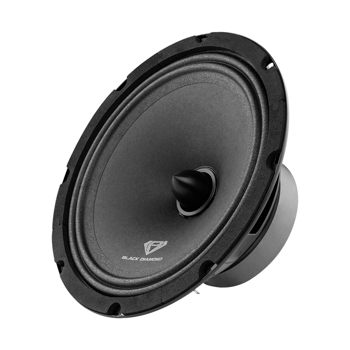 Pair of Black 8" 140 Watts 4-Ohm Mid-Range Speakers With Bullet O43577