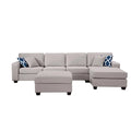 Fabric Reversible Sectional Sofa V66957