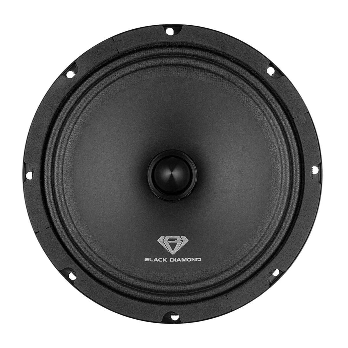 Pair of Black 8" 140 Watts 4-Ohm Mid-Range Speakers With Bullet O43577