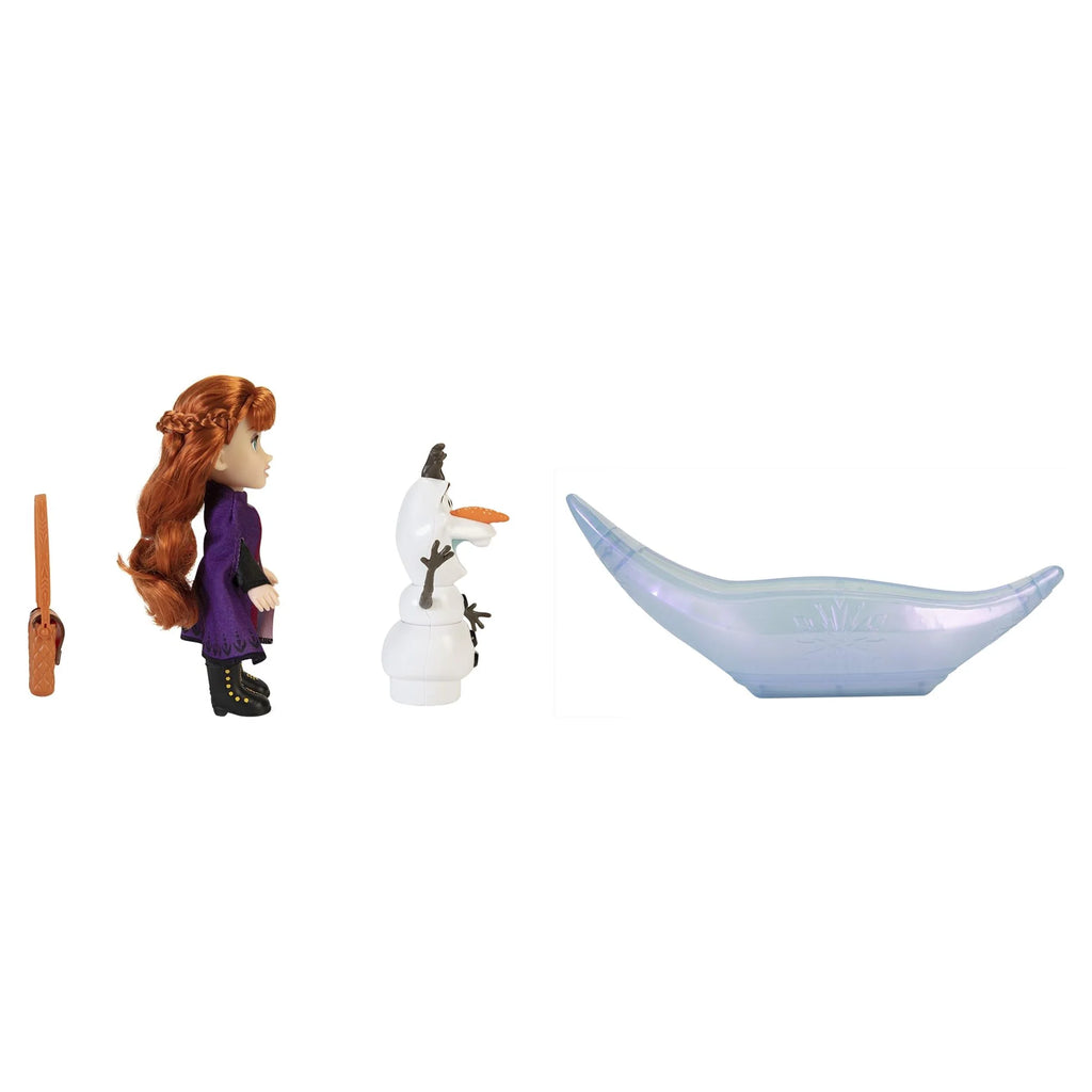 Frozen 2 Petite Princess Anna and Ice Canoe Gift Set Includes Anna, Olaf! Dolls are approximately 6 inches tall X435784