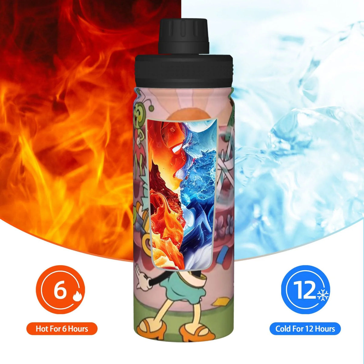Insulated Stainless Steel Water Bottle 18OZ J8893
