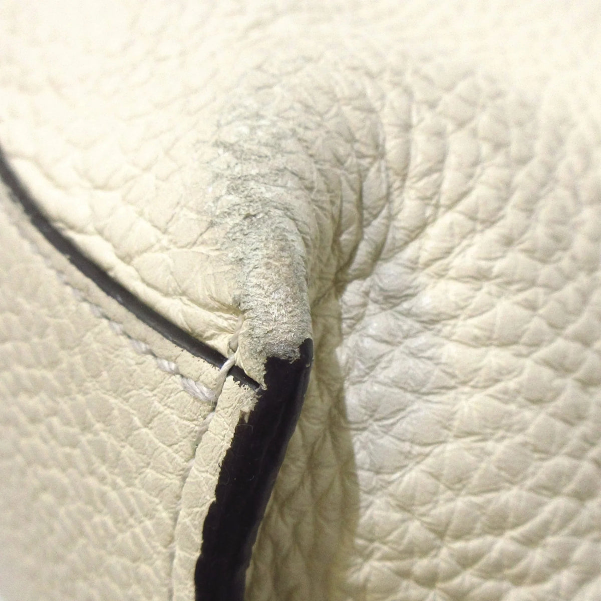 White Calf Leather Satchel M36556