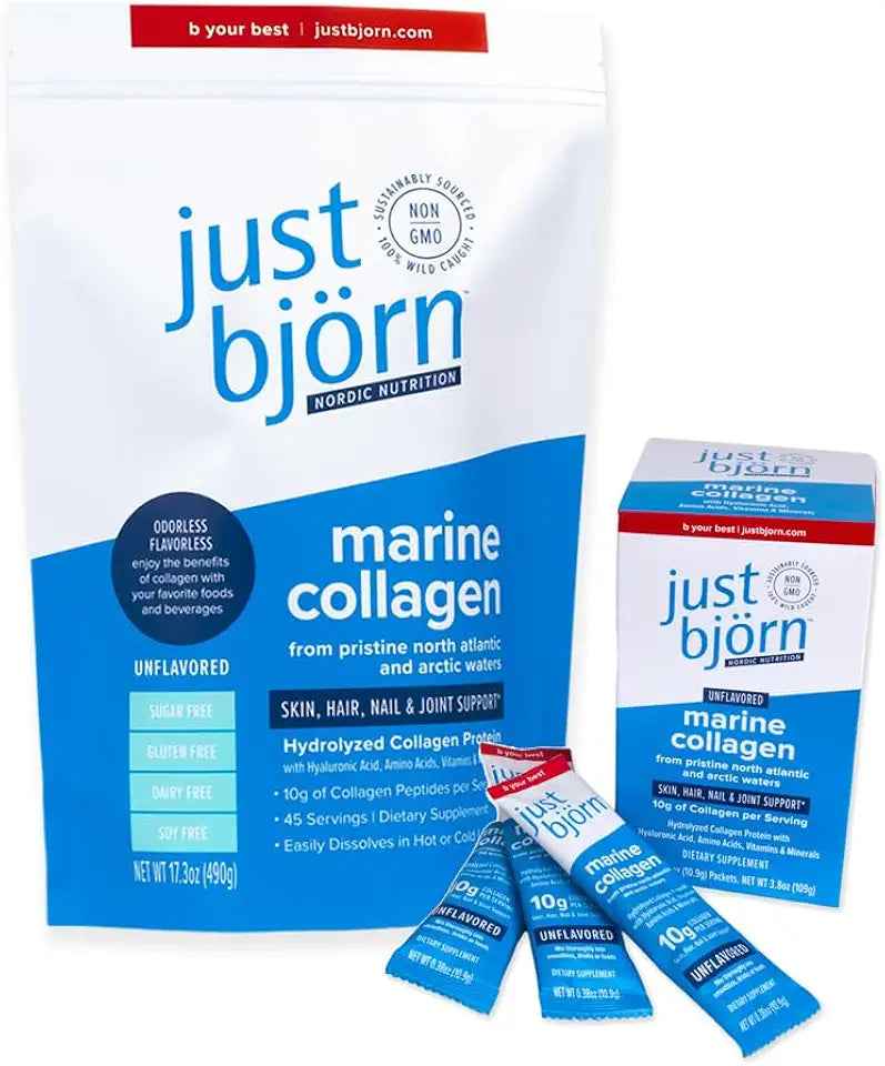 Marine Collagen Peptide Powder Stick Packs 10ct 17.3 oz R7753