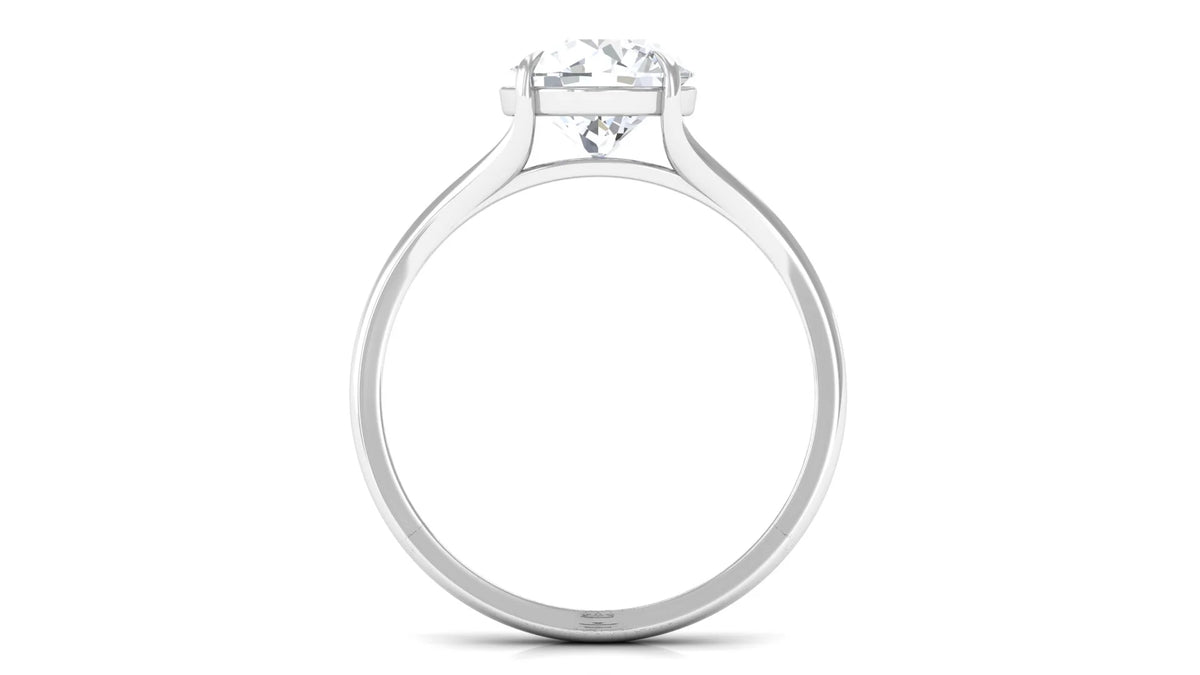 925 Sterling Silver Lab Grown Diamond Solitaire Ring T841