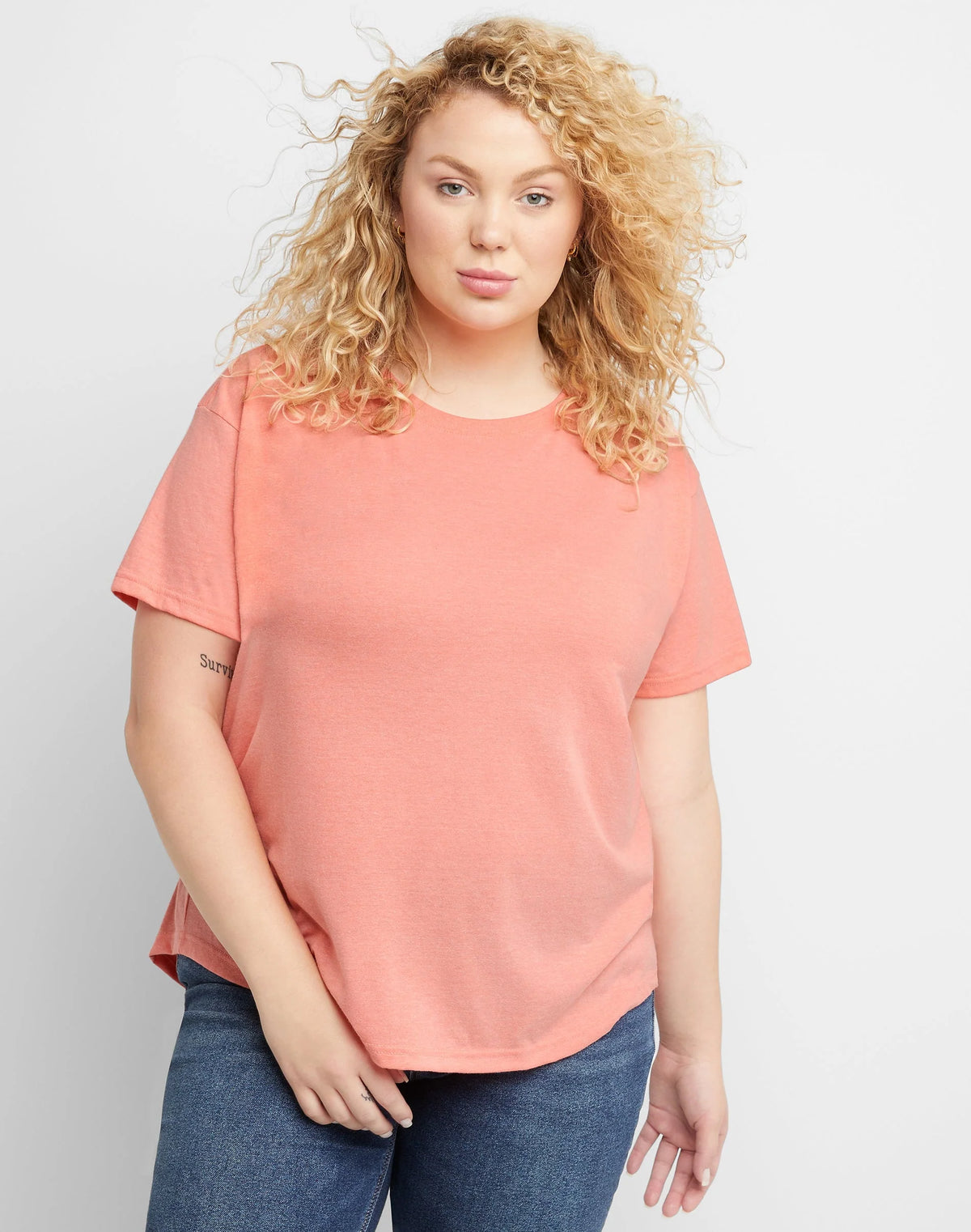 Women's Tri-Blend T-Shirt Relaxed Fit Plus Size R273