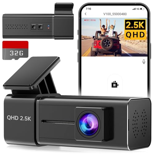 2.5K WiFi Mini Dash Cam with 32G SD Card V322711