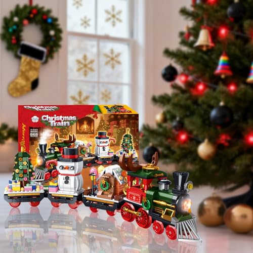 Christmas Train Building Toys Set 868pcs with LED Light H212