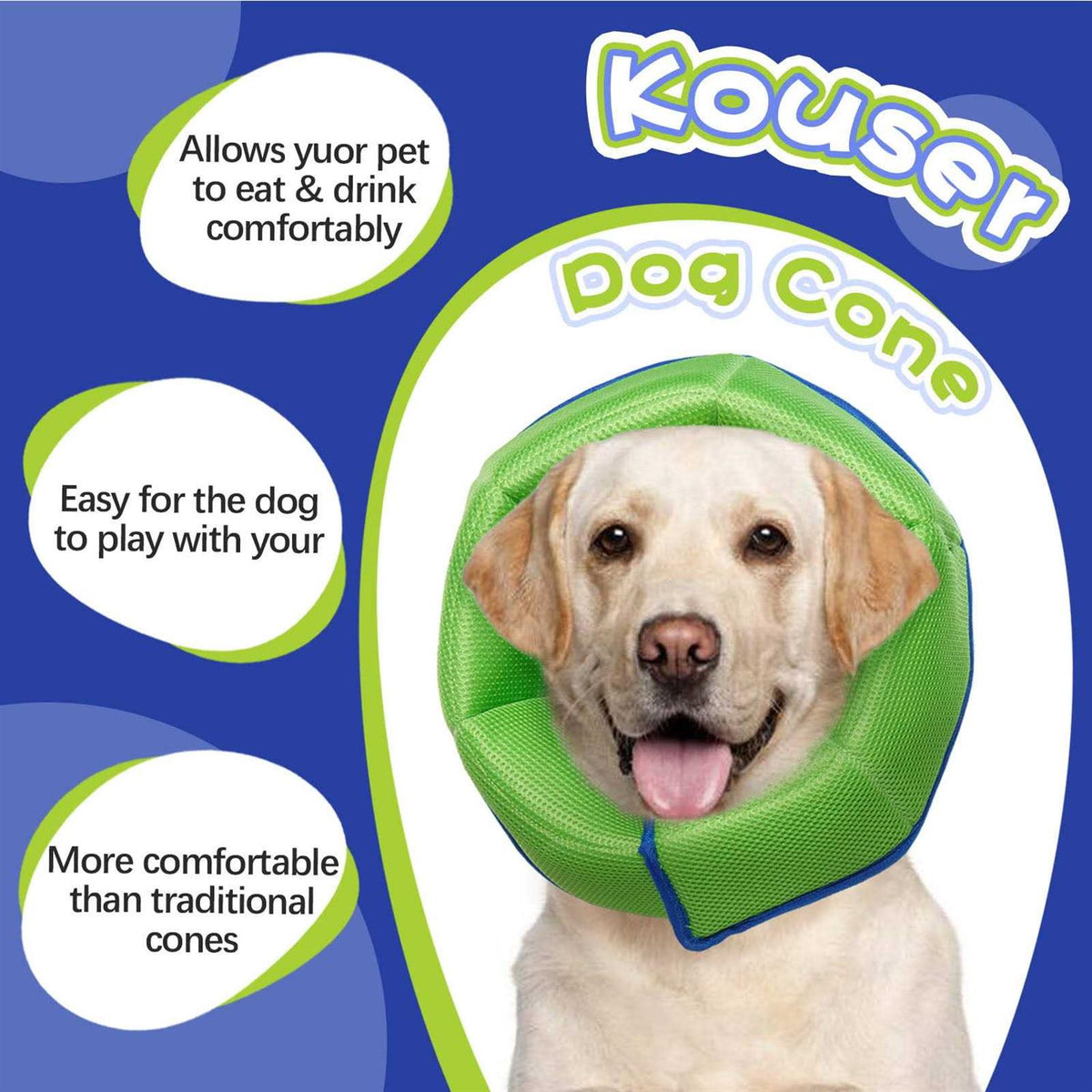 Soft Dog Cone Collar Adjustable M8361
