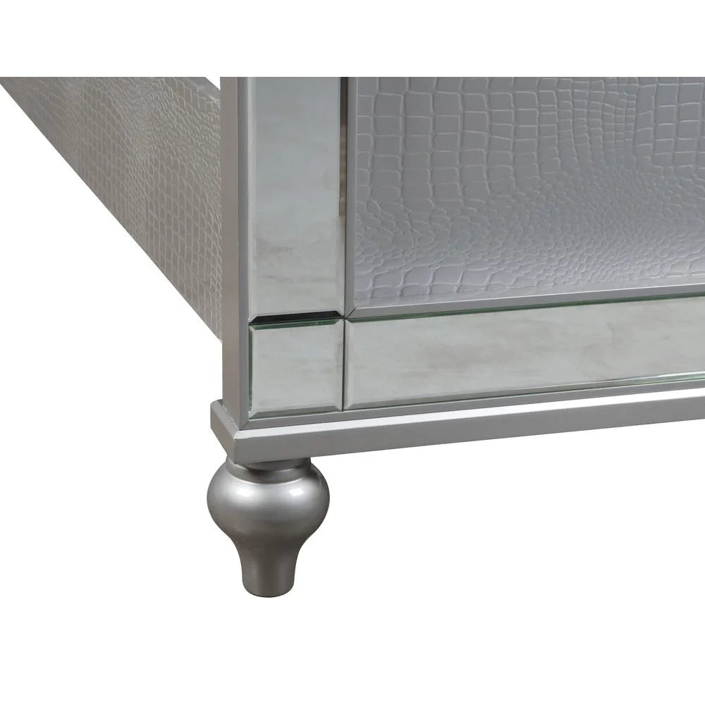 Solid Wood King Size Lighted Bed D4898