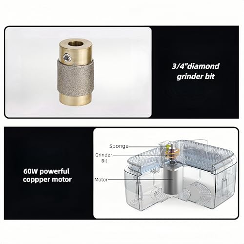 60W Stained Glass Grinder with Large Workbench F623