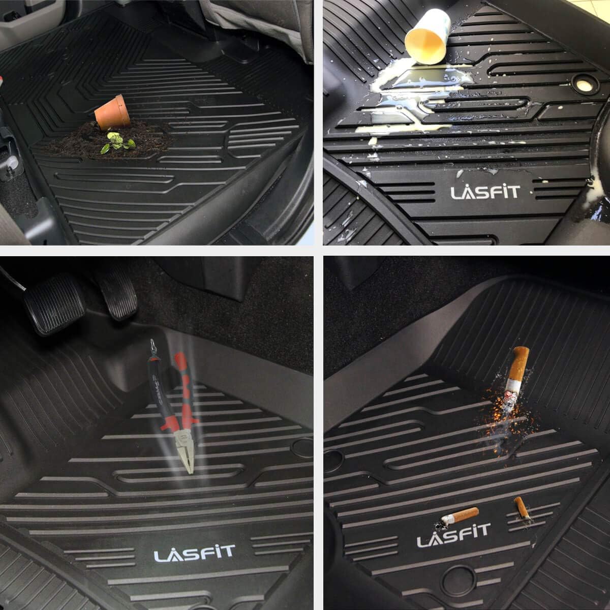 Black TPE Floor Liners for Honda Accord Sedan 2018-2022 Z185255