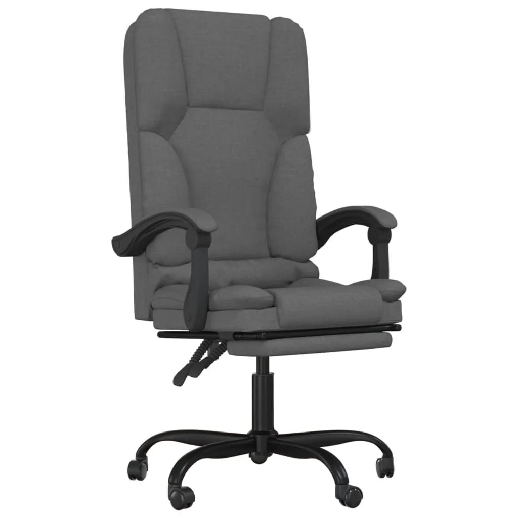 Dark Gray Fabric Reclining Office Chair B37999
