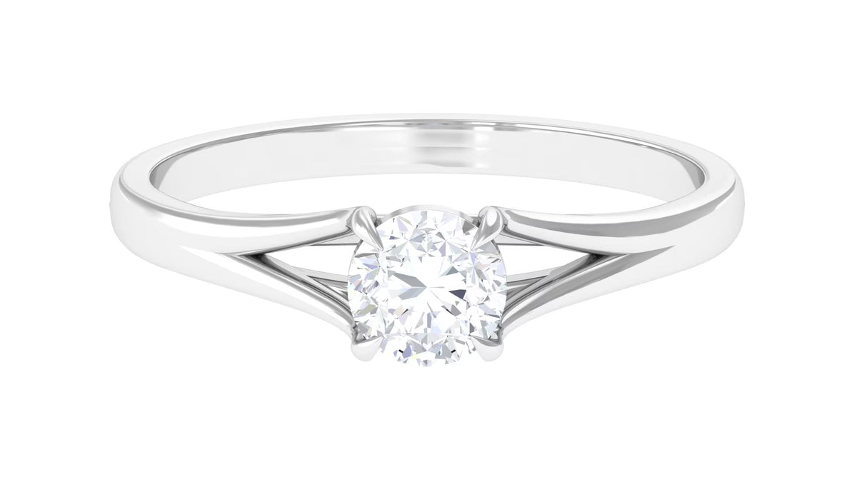 925 Sterling Silver Lab Grown Diamond Solitaire Ring T841