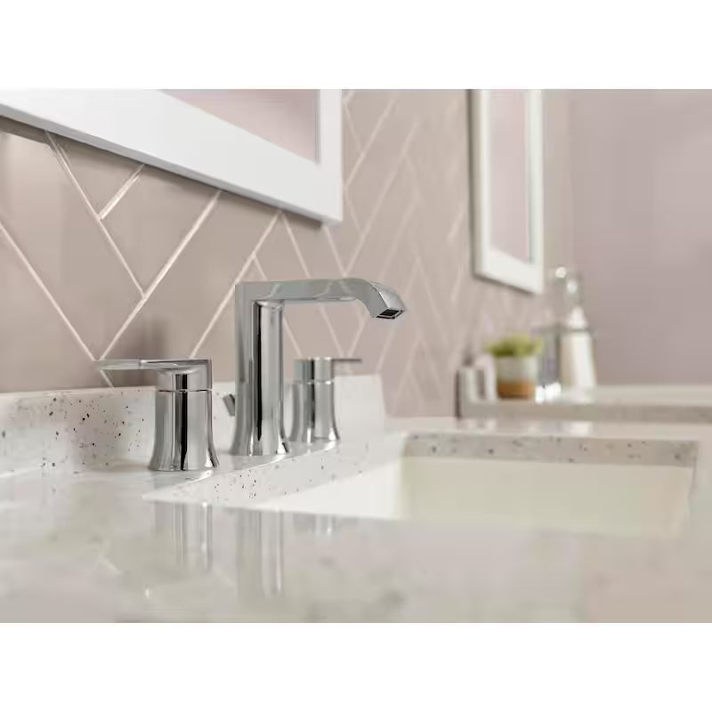 8 in. Widespread Double Handle Bathroom Faucet in Chrome Q850