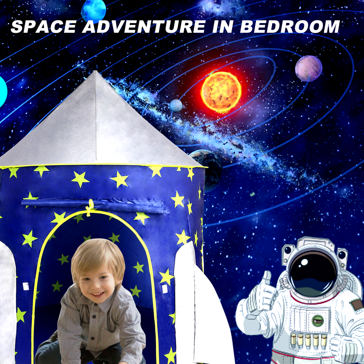 Rocket Spaceship Play Tent V8173