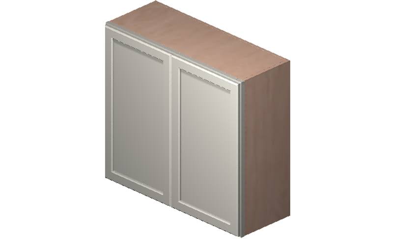 Antique White 2 Doors 2 Shelves Wall Cabinet High-Density Fiberboard Y9800