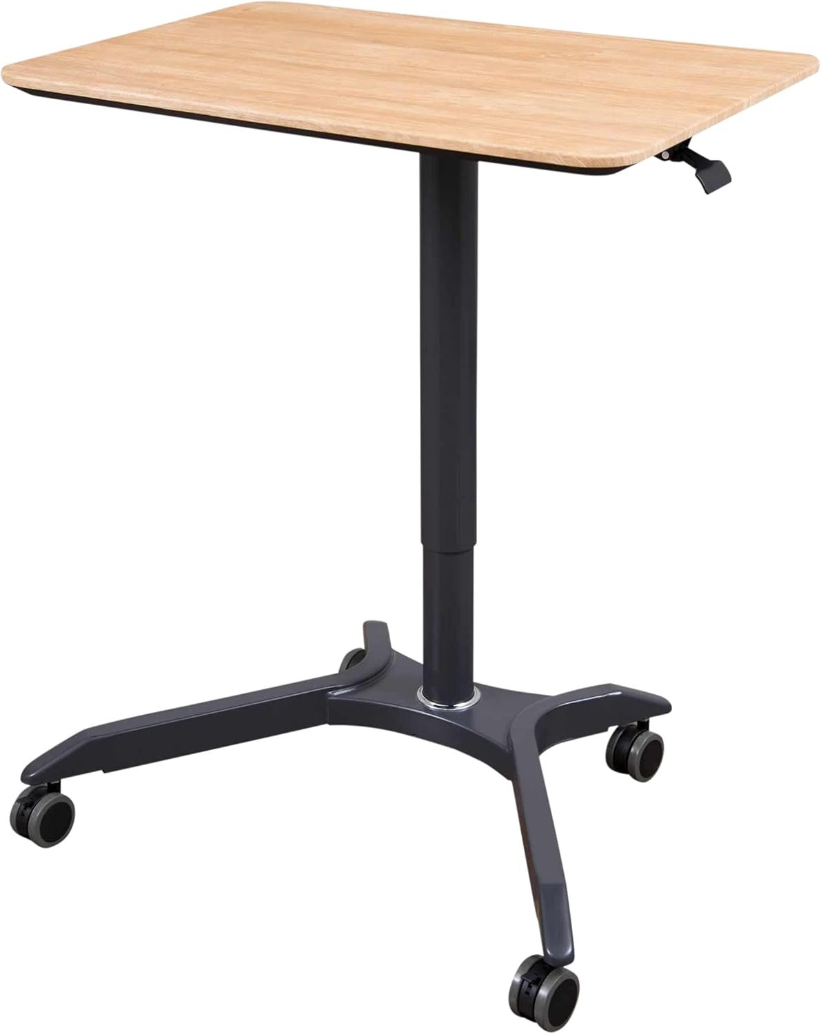 Pneumatic Adjustable Height Rolling Standing Desk Cart K212065