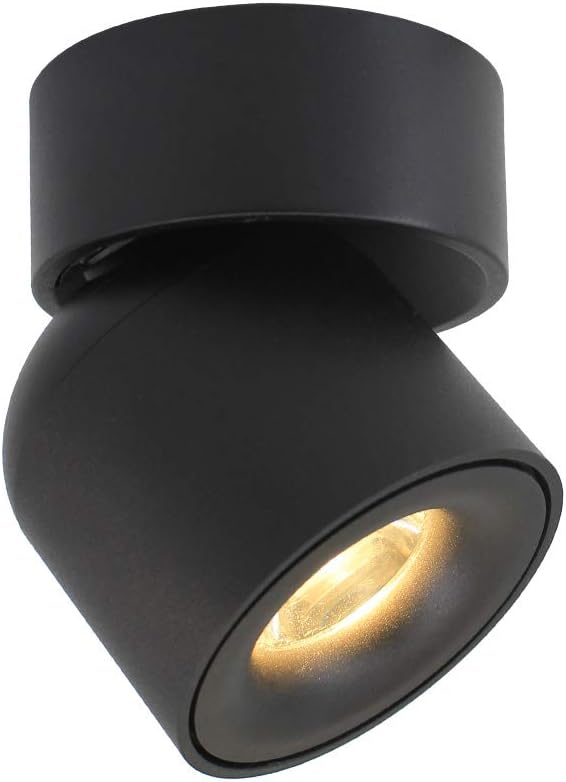 7W 3000K White Aluminum Adjustable Dimmable Ceiling Spotlight Pack of 2 W387