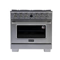 36 5.2 cu. ft. 6 Burner Natural Gas Dual Fuel Range Stainless Steel K3233