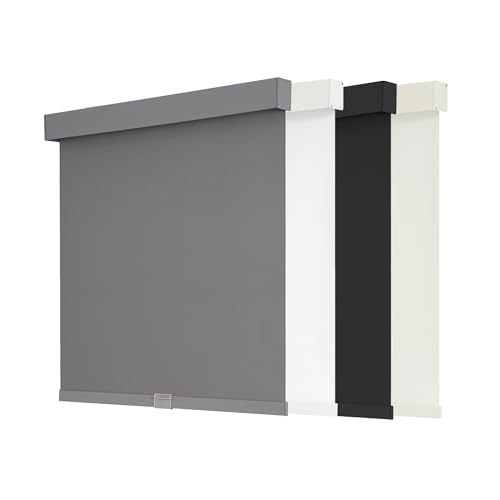 White 20" W x 72" H Cordless Blackout Roller Shades C896342