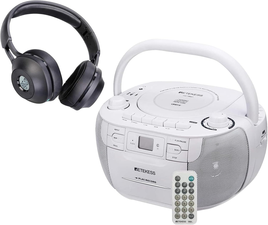 Portable AM FM CD and Cassette Player Boombox C635