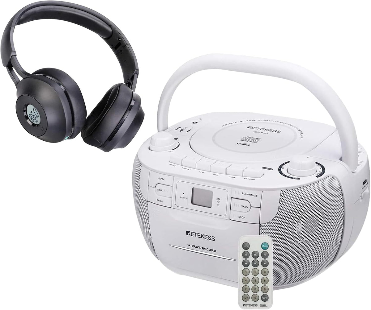 Portable AM FM CD and Cassette Player Boombox C635