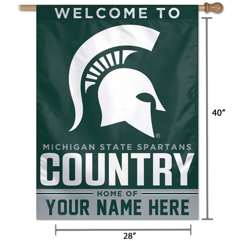 Michigan State Spartans 27 x 37 1-Sided Vertical Banner X964