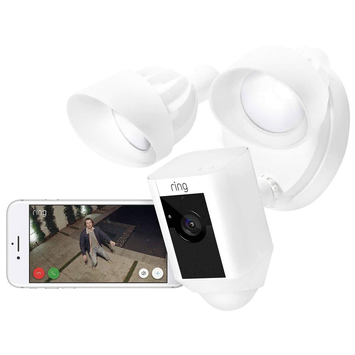 Floodlight Camera with Chime Pro White A2307