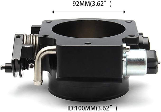 92mm Aluminum Throttle Body with TPS IAC Black Z130